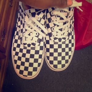 Vans checkerboard black and white